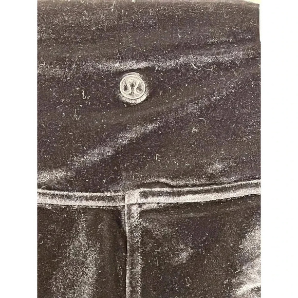 LULULEMON Wunder Lounge HR Tight 28” VELVET Leggings-Black-SIZE 2 Small EUC - Picture 4 of 6